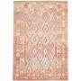 Tappeto Kilim Afghanistan Arancione Terracotta Azzurro Paste