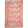 Tappeto Kilim Afghanistan Rosso Terracotta Celeste 203x306 c