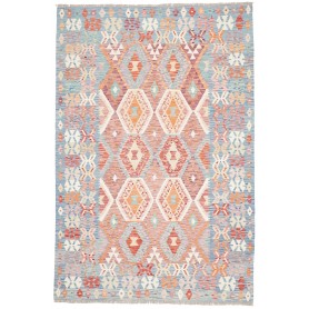 Tappeto Kilim Afghanistan Azzurro Arancio 171x257 cm