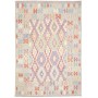 Tappeto Kilim Afghanistan Multicolore Pastello grigio Chiaro