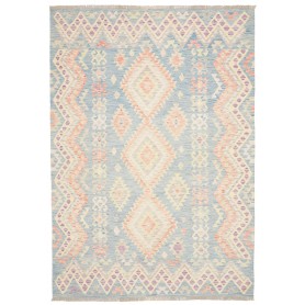 Tappeto Kilim Afghanistan Blu Cielo Blu Denim 175x250 cm
