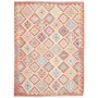 Tappeto Kilim Afghanistan Arancione Multicolore Pastello 150