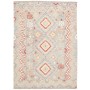Tappeto Kilim Afghanistan Grigio Chiaro Terracotta 154x207 c
