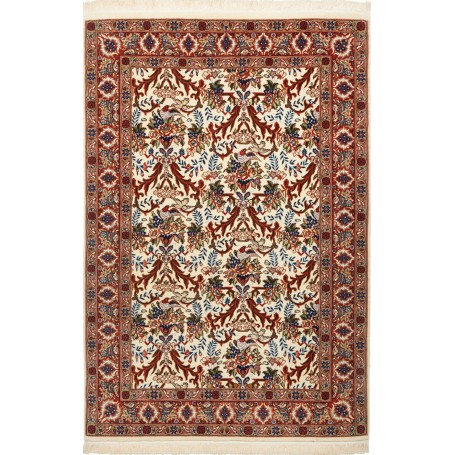 Ilaam Persia Floreale Crema Rosso 105x156 Cm