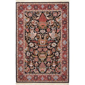 Ilaam Persia Astratto Nero Rosso 103x157 Cm