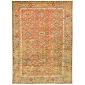 Tappeto Kazak Fine Pakistan Terracotta Oro 262x356 cm