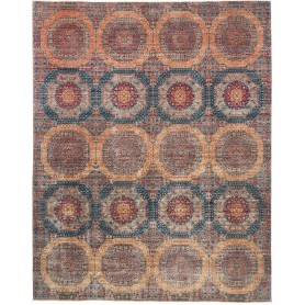 Tappeto Mamlouk Pakistan Terracotta Teal 244x306 cm