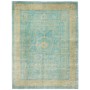Tappeto Mamlouk Pakistan Geometrico Turchese Oro 267x358 Cm