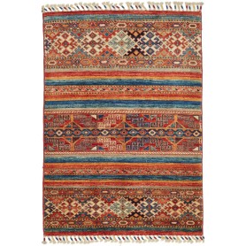 Tappeto Samarkand Pakistan Terracotta Blu