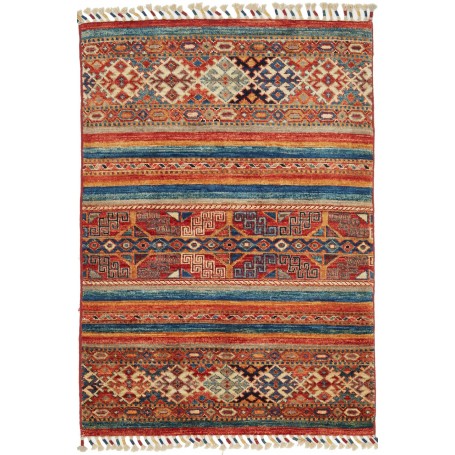 Tappeto Samarkand Pakistan Terracotta Blu