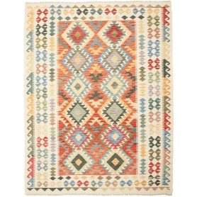 Tappeto Kilim Afghanistan Crema Terracotta 183x238 cm
