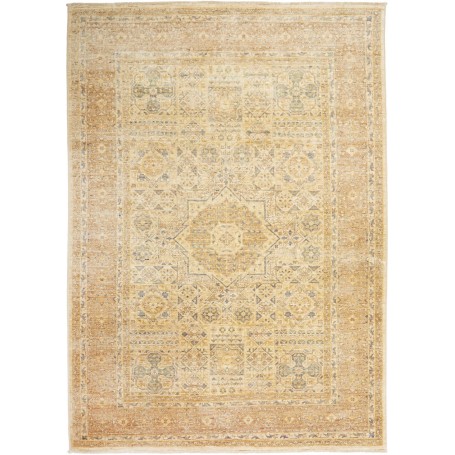 Tappeto Mamlouk Pakistan Beige Sabbia Con Accenti Grigio-blu