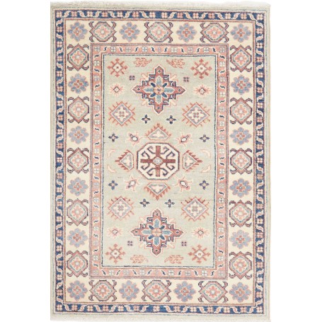 Tappeto Kazak Afghanistan Verde Salvia Crema 84x121 cm
