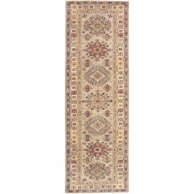 Tappeto Kazak Fine Pakistan Beige Rosso 83x256 cm