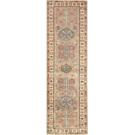 Tappeto Kazak Fine Pakistan Grigio Tortora Blu Petrolio 79x2