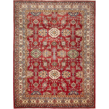 Tappeto Kazak Fine Pakistan Rosso Mattone 242x318 cm
