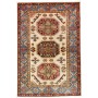 Tappeto Kazak Fine Pakistan Avorio Blu 125x187 cm