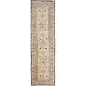 Tappeto Kazak Afghanistan Geometrico Beige 85x294 cm
