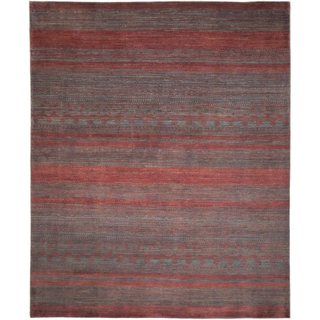 Tappeto Royal Gabbeh Pakistan Astratto Rosso Mattone Grigio-