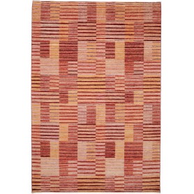 Tappeto Barjesta Pakistan Geometrico Rosso Terracotta Aranci