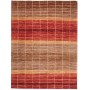Tappeto Barjesta Pakistan Astratto Rosso Terracotta Marrone