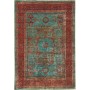 Tappeto Mamlouk Pakistan Medaglione Turchese Rosso Mattone E