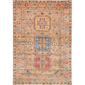 Tappeto Kazak Fine Pakistan Astratto Beige Ocra 170x243 cm