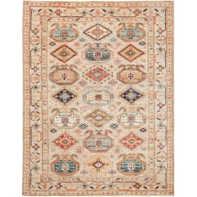 Tappeto Kazak Fine Pakistan Astratto Beige Crema 167x218 cm