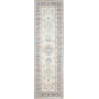 Tappeto Kazak Afghanistan Astratto Beige Blu 90x312 cm