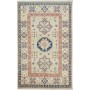 Tappeto Kazak Afghanistan Geometrico Crema Blu Navy 78x125 c