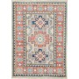 Tappeto Kazak Afghanistan Geometrico Grigio-beige Terracotta