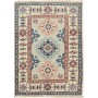 Tappeto Kazak Afghanistan Geometrico Verde Salvia Blu 61x85