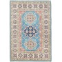 Tappeto Kazak Afghanistan Astratto Azzurro Crema 62x90 cm