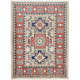 Tappeto Kazak Afghanistan Floreale Beige Terracotta 65x86 cm