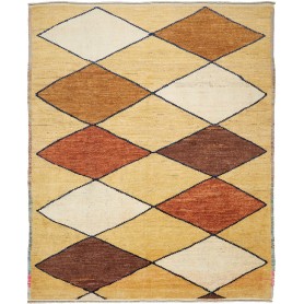 Tappeto Berbero Pakistan Geometrico Cammello Marron