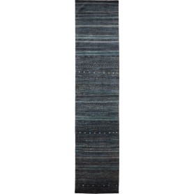 Tappeto Royal Gabbeh Pakistan Astratto Blu Notte Verde Petro