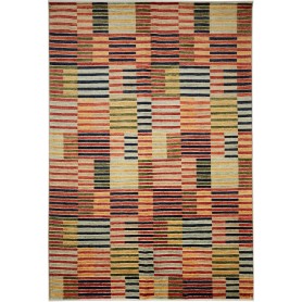 Tappeto Barjesta Pakistan Geometrico Rosso Terracotta Aranci