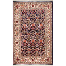 Ilaam Persia Floreale Blu Rosso 140x222 Cm
