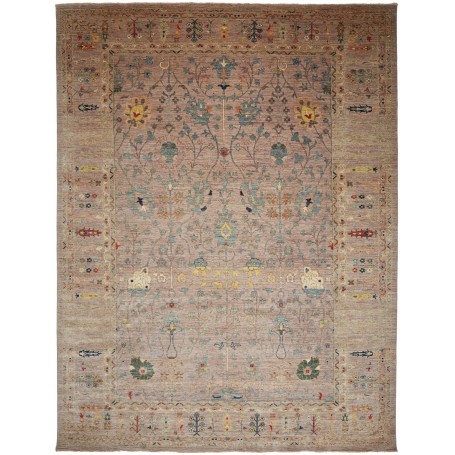 Tappeto Zigler Fine Pakistan Floreale Malva Polveroso Azzurr