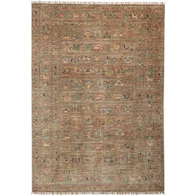 Tappeto Rubin Pakistan Geometrico Marrone Terra Multicolore