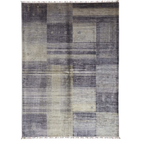Tappeto Siva Pakistan Geometrico Grigio Beige 170x237 cm