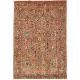 Tappeto Shahi Fine Pakistan Floreale Terra Di Siena 124x183