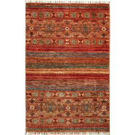 Tappeto Rubin Pakistan Astratto Terracotta Ruggine 79x122 cm