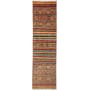 Tappeto Samarkand Pakistan Astratto Rosso Terracotta Blu Tur