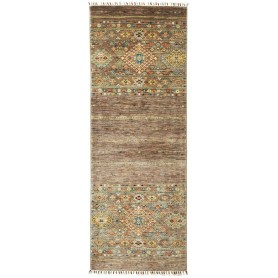Tappeto Rubin Pakistan Geometrico Marrone Beige 72x202 cm