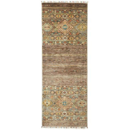 Tappeto Rubin Pakistan Geometrico Marrone Beige 72x202 cm