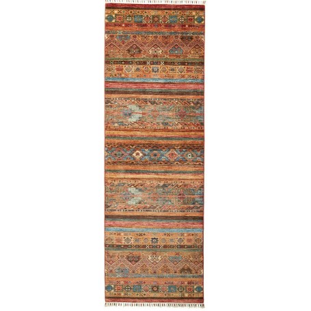 Tappeto Samarkand Pakistan Astratto Terracotta Marrone 79x24