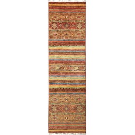 Tappeto Samarkand Pakistan Astratto Marrone Rosso Terracotta