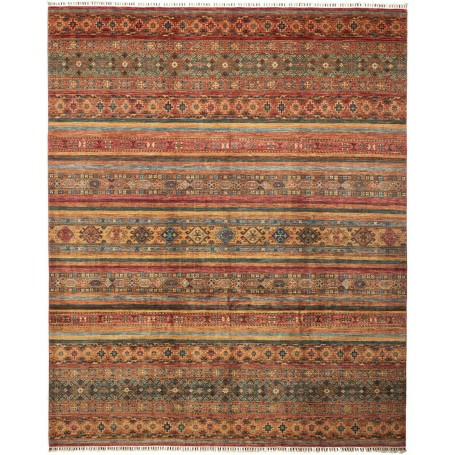 Tappeto Samarkand Pakistan Geometrico Terracotta Ruggine 249