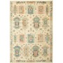 Tappeto Tribal Pakistan Astratto Crema Avorio 147x212 cm